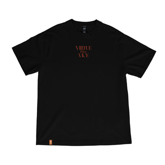 Virtue Over Vice (BLACK) Oversized Tee – Choose Your Path.